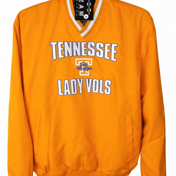 Team Apparel Jackets & Blazers - Team Apparel Orange V-Neck Game Day Pullover